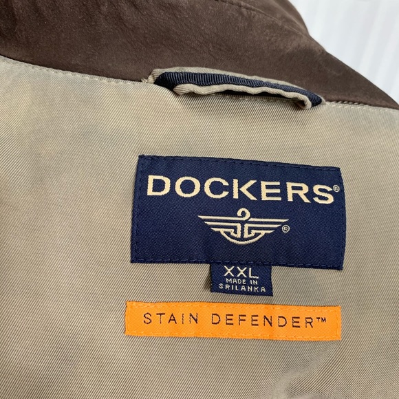 Men's Dockers Jacket With Leather Collar XXL - Picture 2 of 8